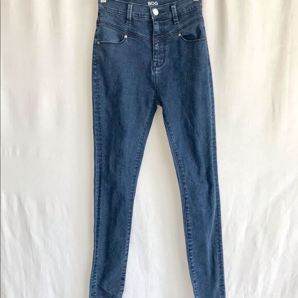BDG High Rise Seam Jean Ankle Medium Wash 25X29 - Picture 3 of 11